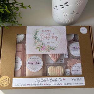 Geburtstag Geschenkbox, Wachs Melt Box, Geburtstagsgeschenk, stark duftendes Wachs Melts, alles Gute zum Geburtstag, Wachs schmilzt, Home Decor, Geschenk für sie, Danke