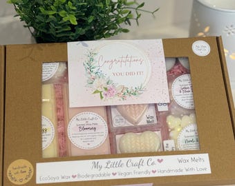 Congratulations Wax Melt Gift Box, Scented Hearts, Snap Bars