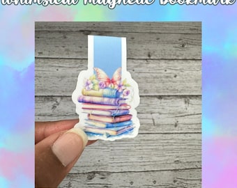 Fjärilsmagnetiskt bokmärke: Nyckfull laminerad sidavdelare