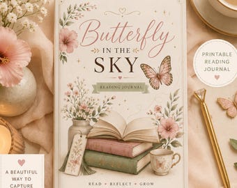 Butterfly Reading Journal for Book Reviews and Reading Tracker