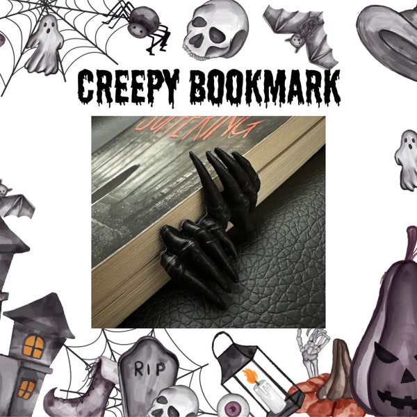 Halloween - Creepy hands bookmark - scary bookmark - horror lover