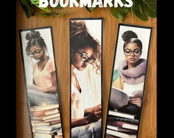 Laminerade bokmärken för svarta flickor: Afroamerikansk läsargåva