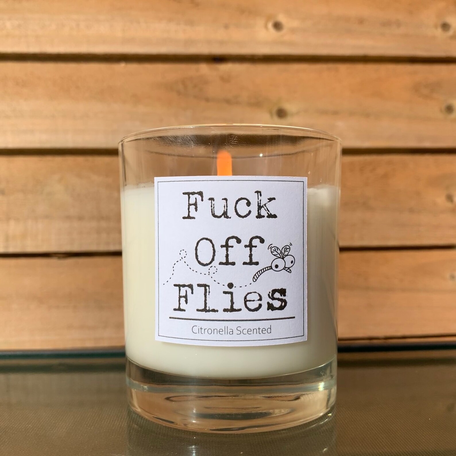 Citronella Fuck off Flies Scented Candle Etsy