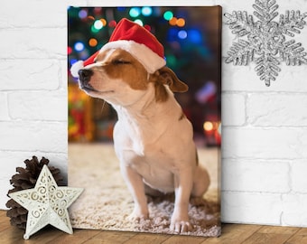 Quality Your Photo to Canvas with Handcrafted Pine Frame. Personalised Custom Picture