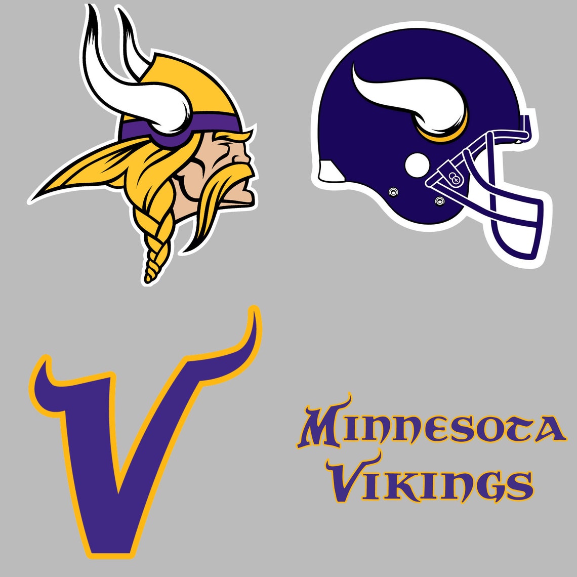 Minnesota Vikings Logo svg Minnesota Vikings cricut file | Etsy