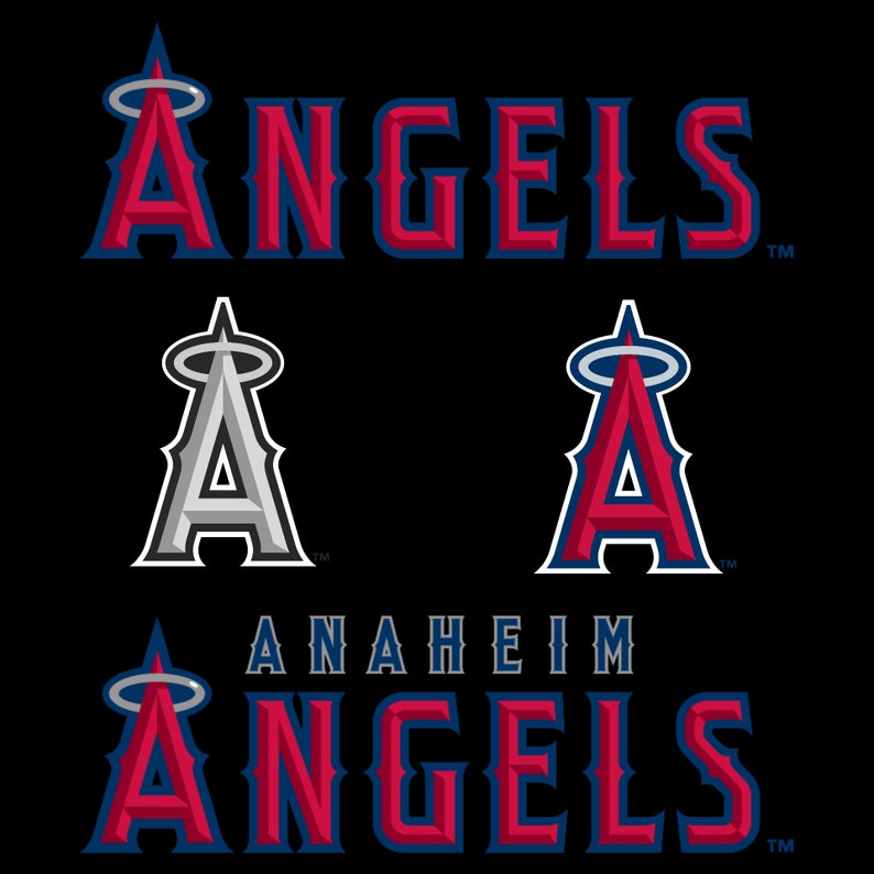 Los Angeles Angels Logo MLB Baseball SVG cut file for cricut | Etsy