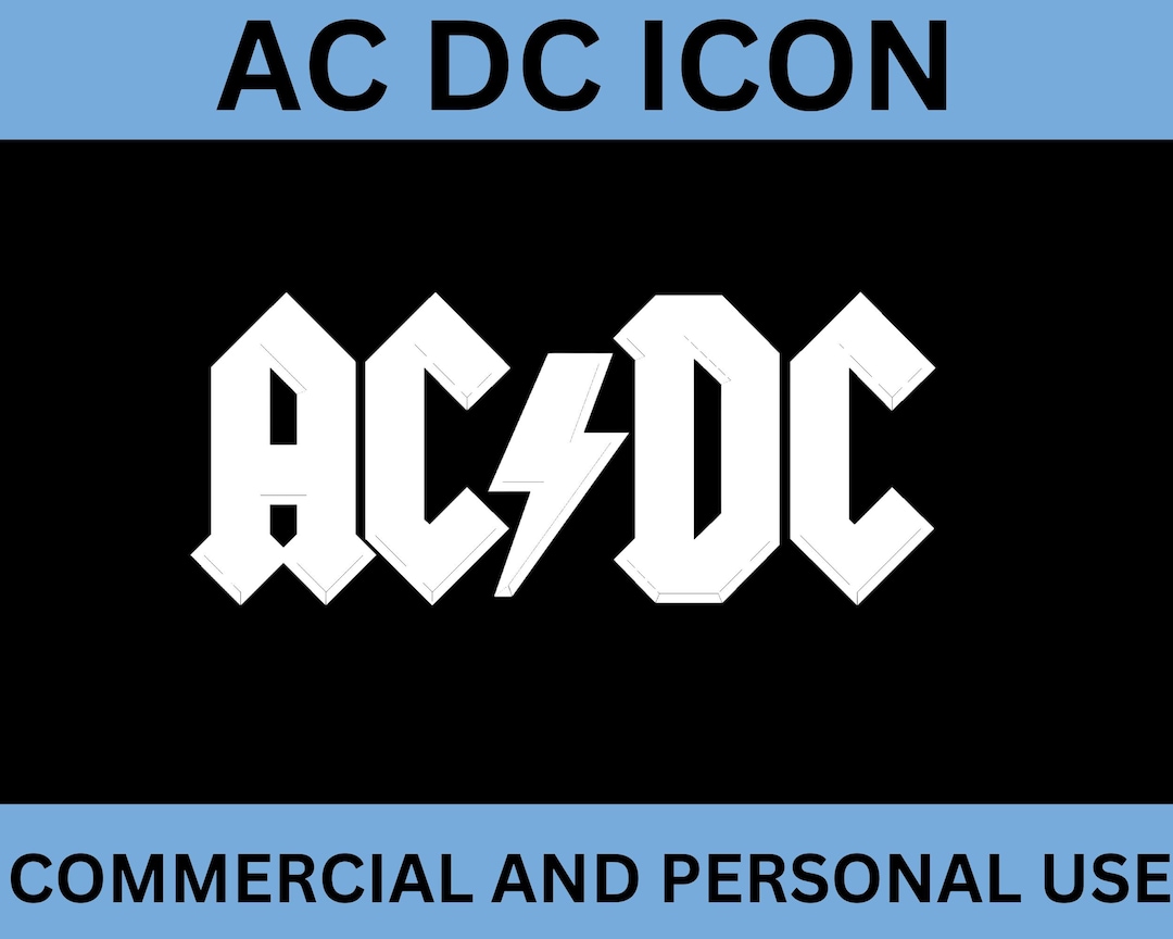 ACDC SVG. Acdc Png, Ac Dc Vector for Cricut Silhouette Instant Download ...