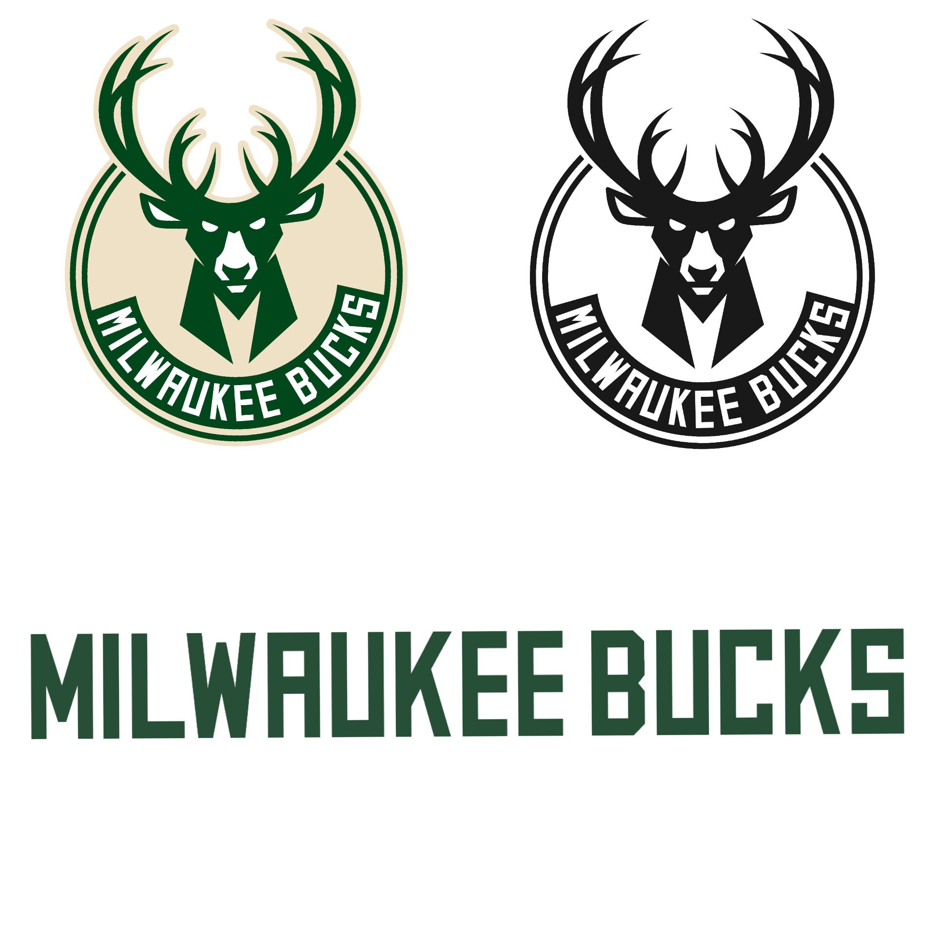 Milwaukee Bucks NBA Sport Team Logo Basketball SVG cut file Etsy