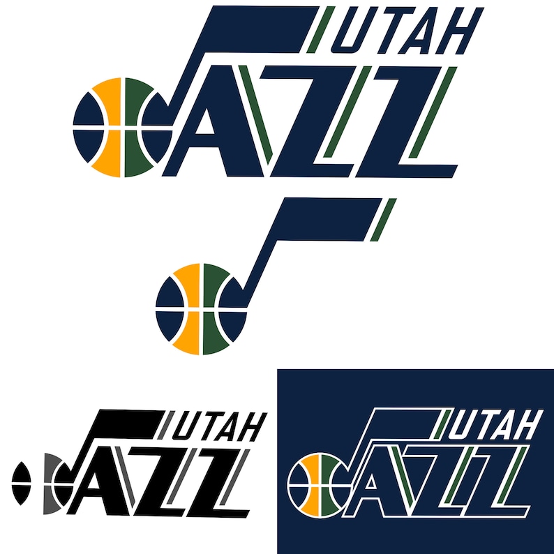 Utah Jazz NBA Sport Team Logo Basketball SVG cut file for ...