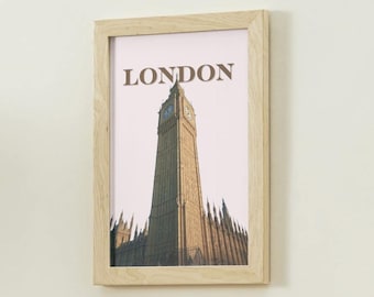 Big Ben Art - Decorazioni per la casa disegnate a mano - Stampa digitale ad alta risoluzione