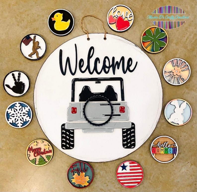22 Interchangeable 3D Jeep Door Hanger - Etsy