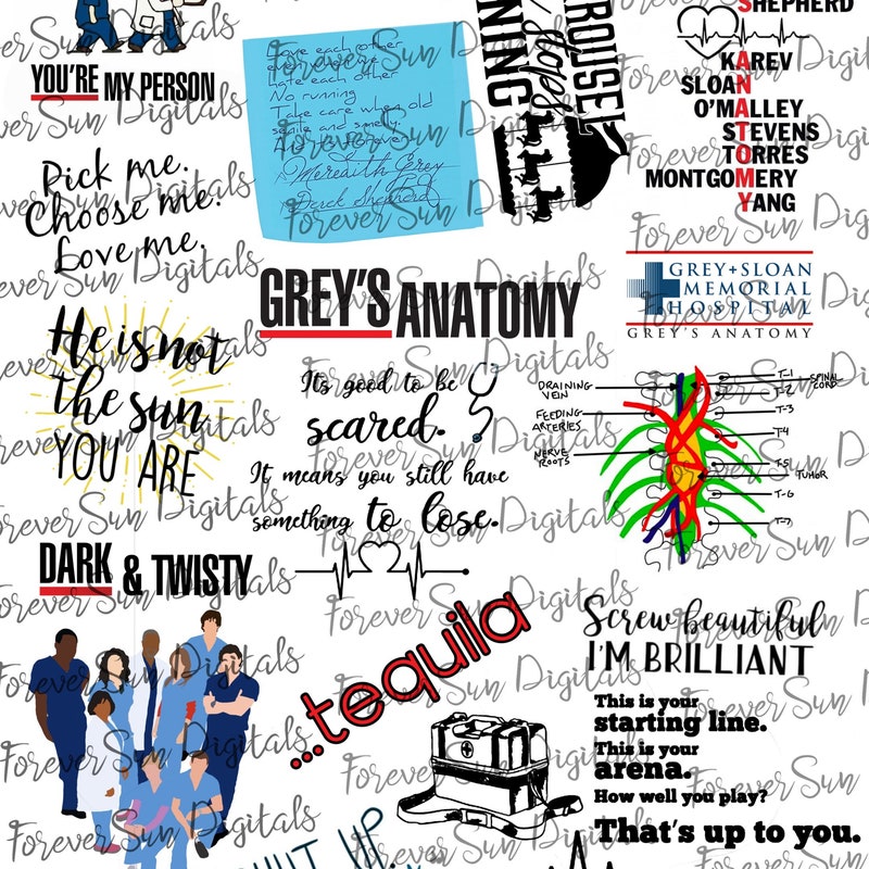 Greys Anatomy Stickers - Etsy