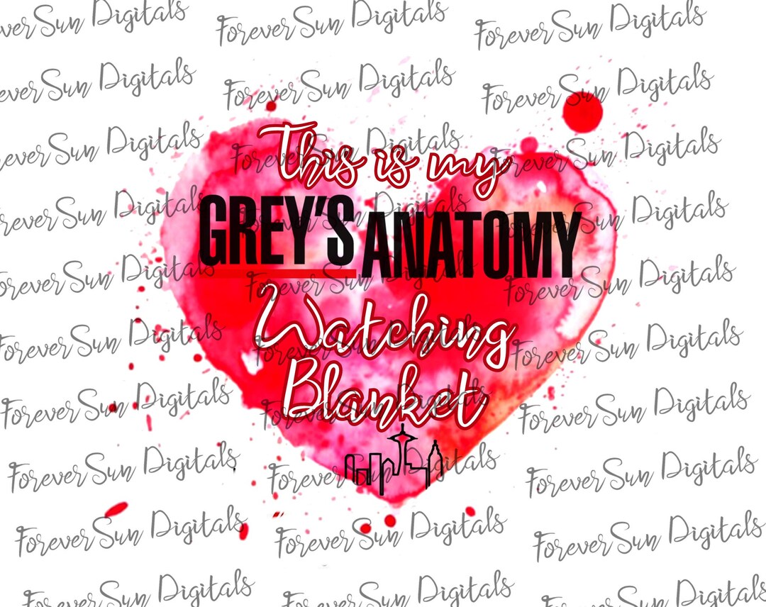This is My Grey's Anatomy Watching Blanket Sublimation Etsy