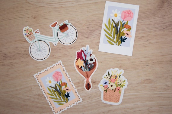 Pack stickers printaniers mat ou brillant