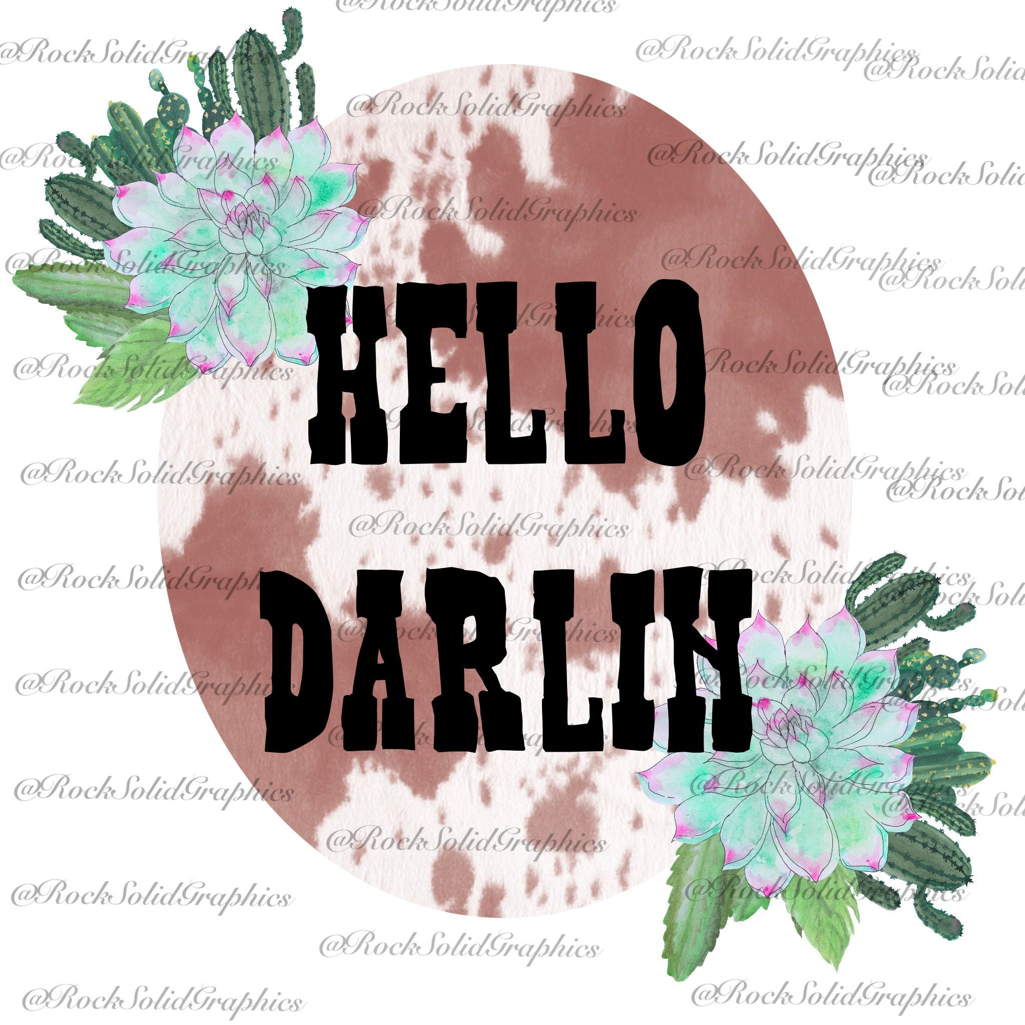 Hello Darlin PNG JPEG PDF Sublimation Design Download | Etsy
