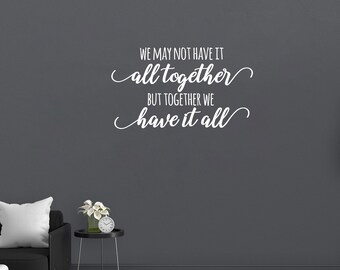 Es posible que no lo tengamos calcomanía de pared Pegatina de vinilo Tatuaje para ventanas Pared de vidrio Palabras DIY Decoración personalizada del hogar