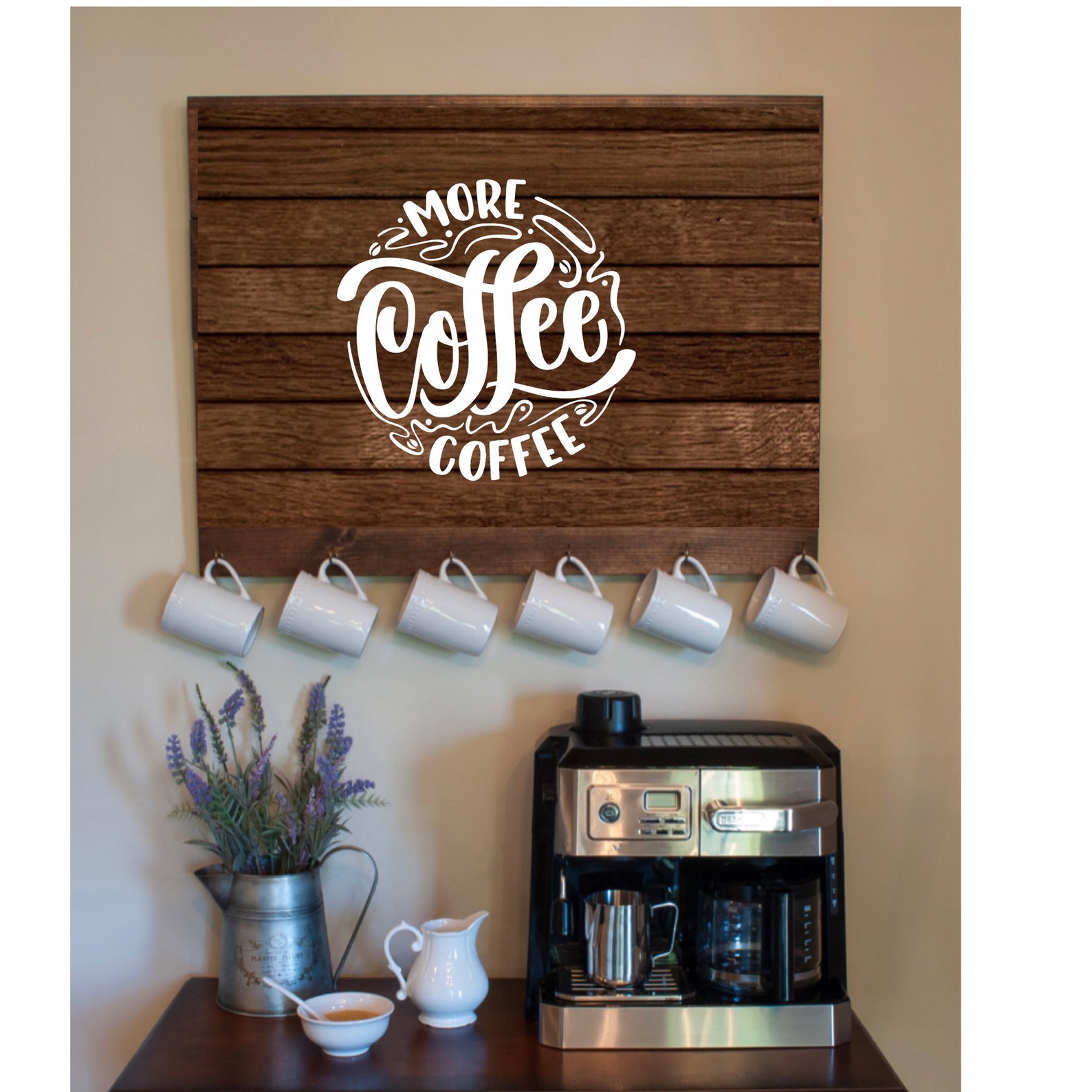 More Coffee Wall Decal Vinyl Sticker for Coffee Shop Bar Wall Etsy UK