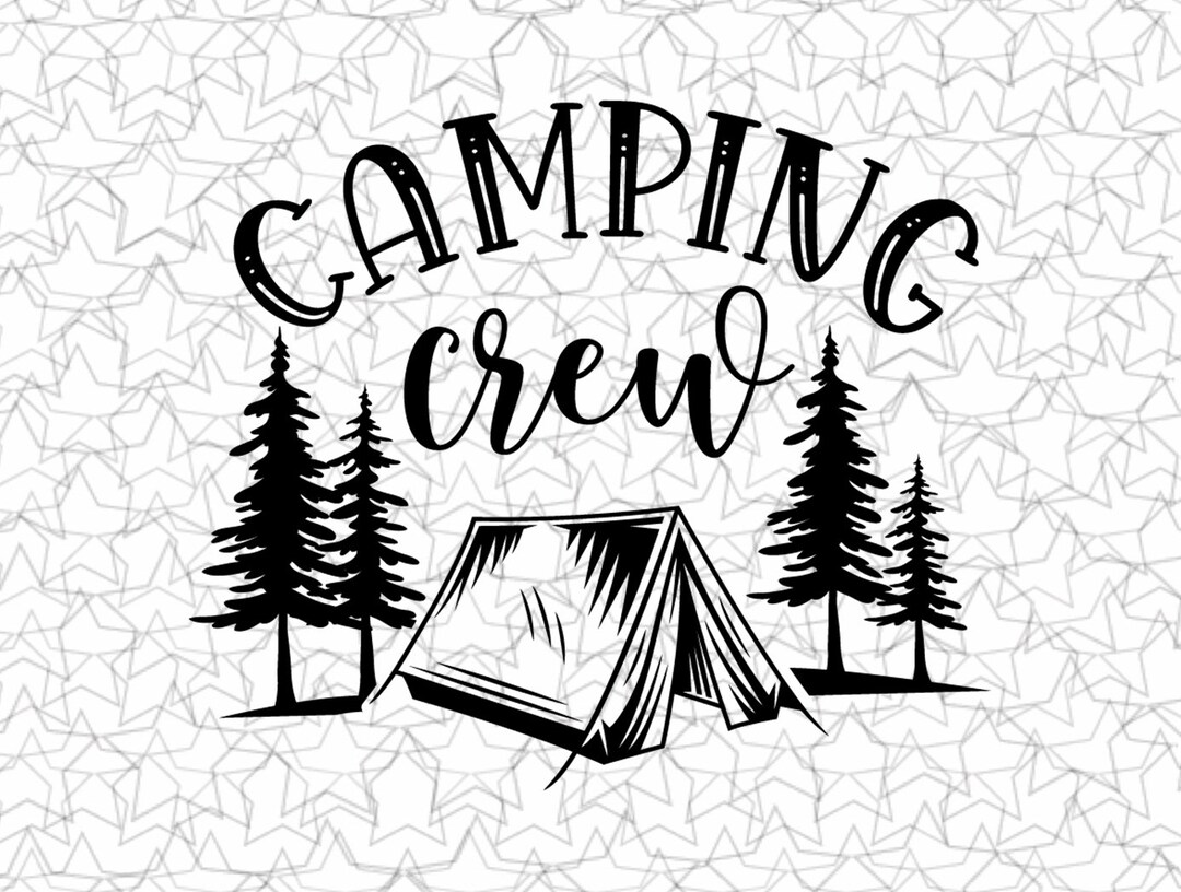 Camping Crew Decal Vinyl Sticker Tattoo Loving Camping for Camper RV ...