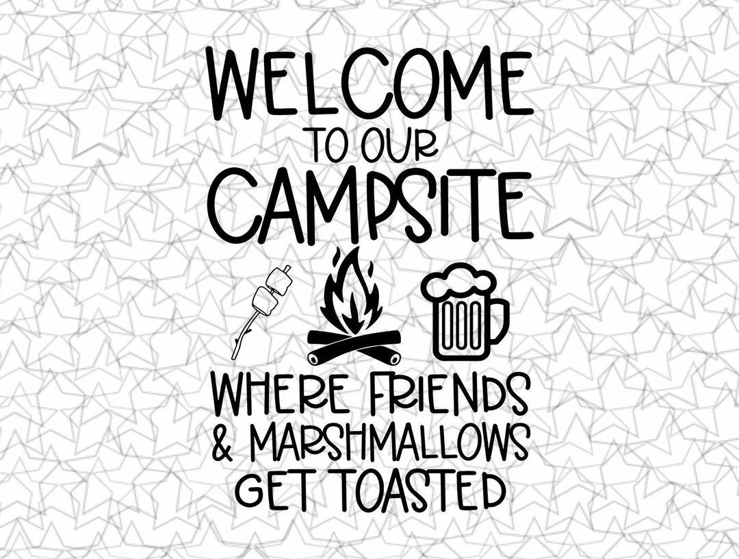 Welcome to Our Campsite Decal Vinyl Sticker Tattoo Loving Camping for ...