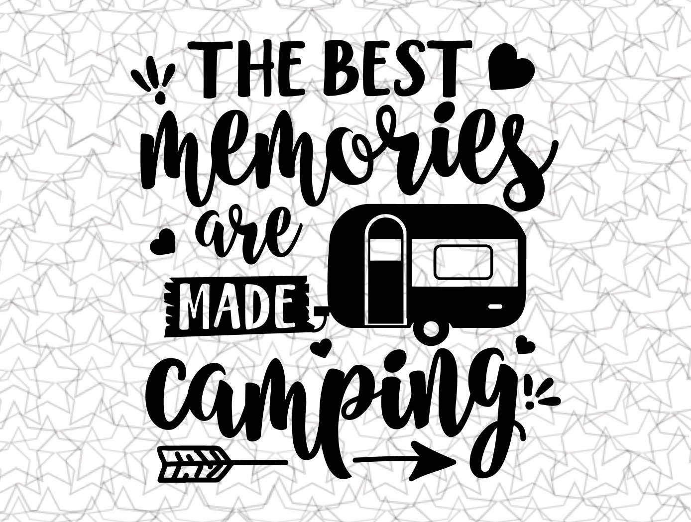 The Best Memories Are Made Camping Decal Vinyl Sticker Tattoo Loving ...