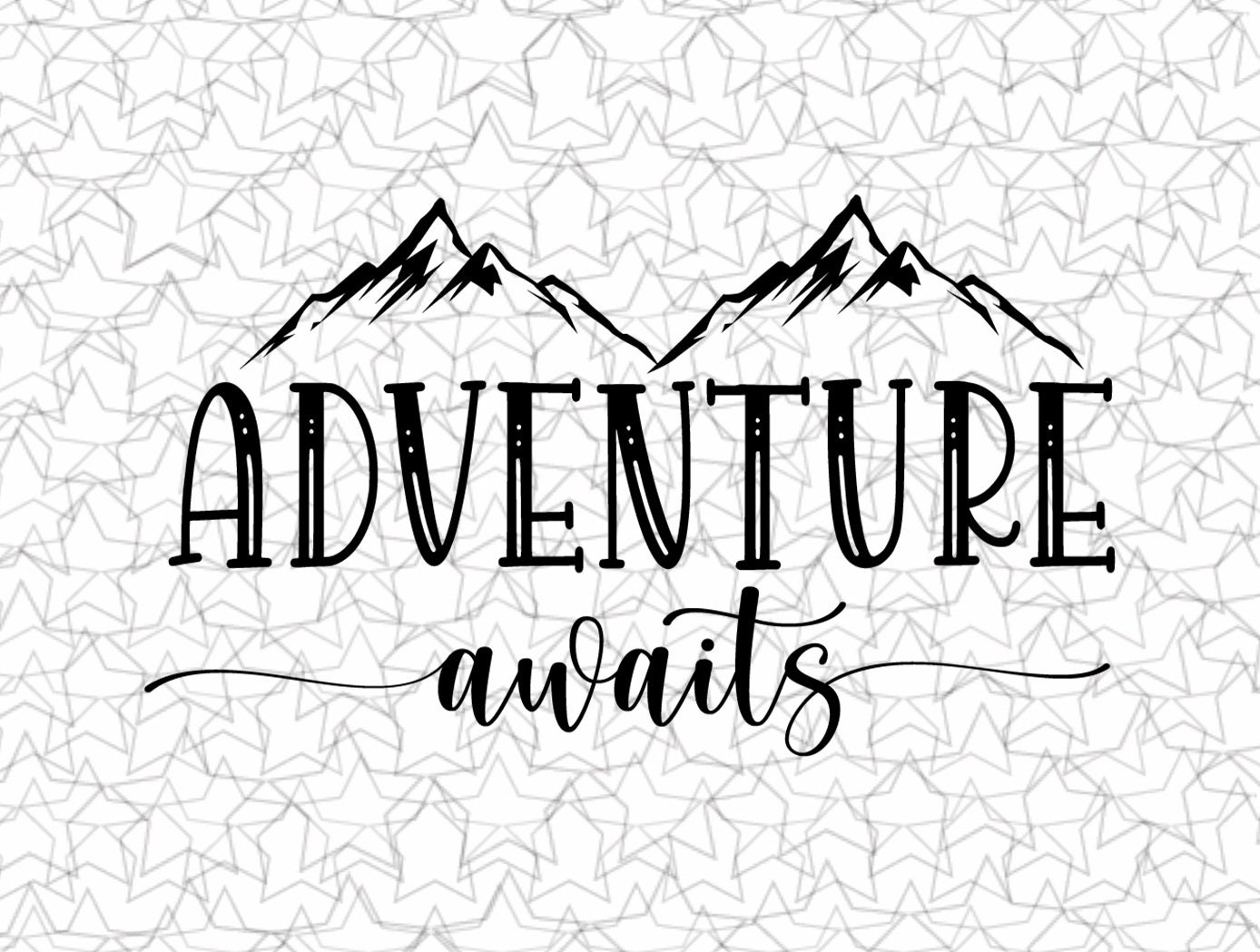 Adventure Awaits Decal Vinyl Sticker Tattoo Loving Camping for Camper ...