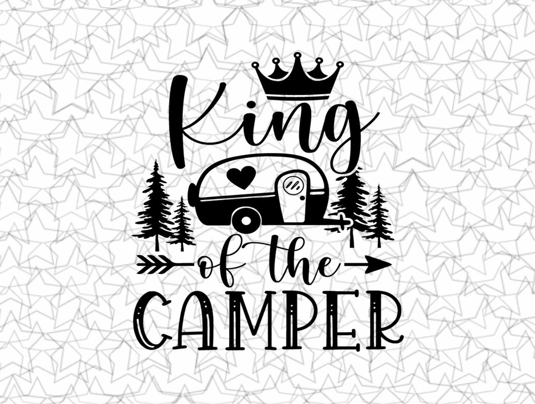 King of the camper Decal Vinyl Sticker Tattoo Loving Camping For Camper ...
