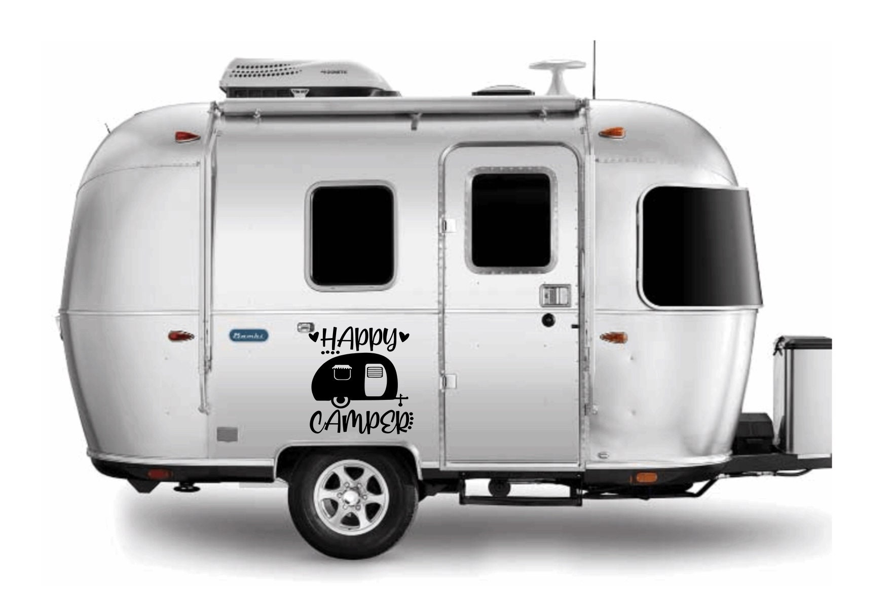 Happy Camper New Decal Vinyl Sticker Tattoo Loving Camping for Camper ...