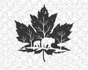 Hoja de oso Calcomanía de vinilo Pegatina Tatuaje Loving Camping For Camper RV Travel Trailer Truck Vehicle Car Windows Glass