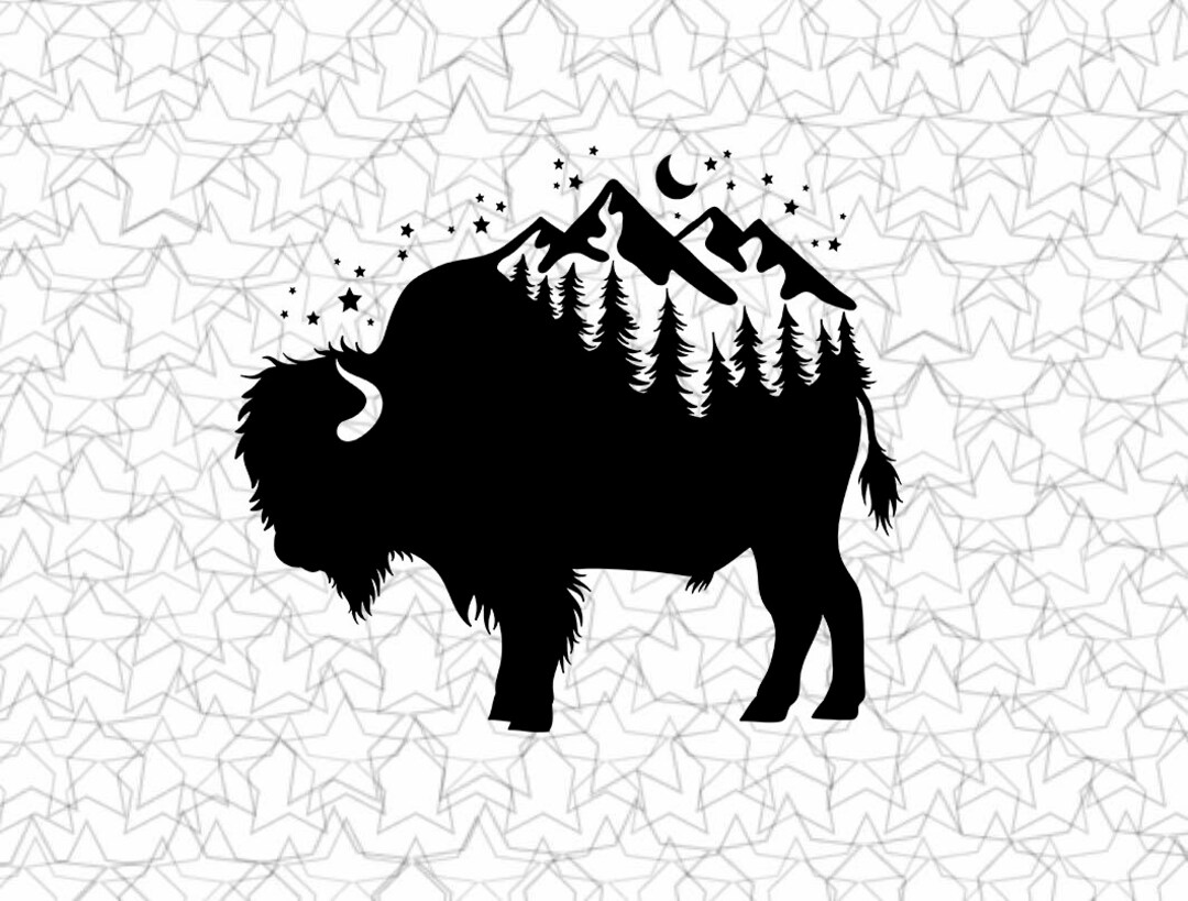 Buffalo Rv Sticker Buffalo Forest Decal Vinyl Sticker Tattoo Loving Camping for Camper RV ...