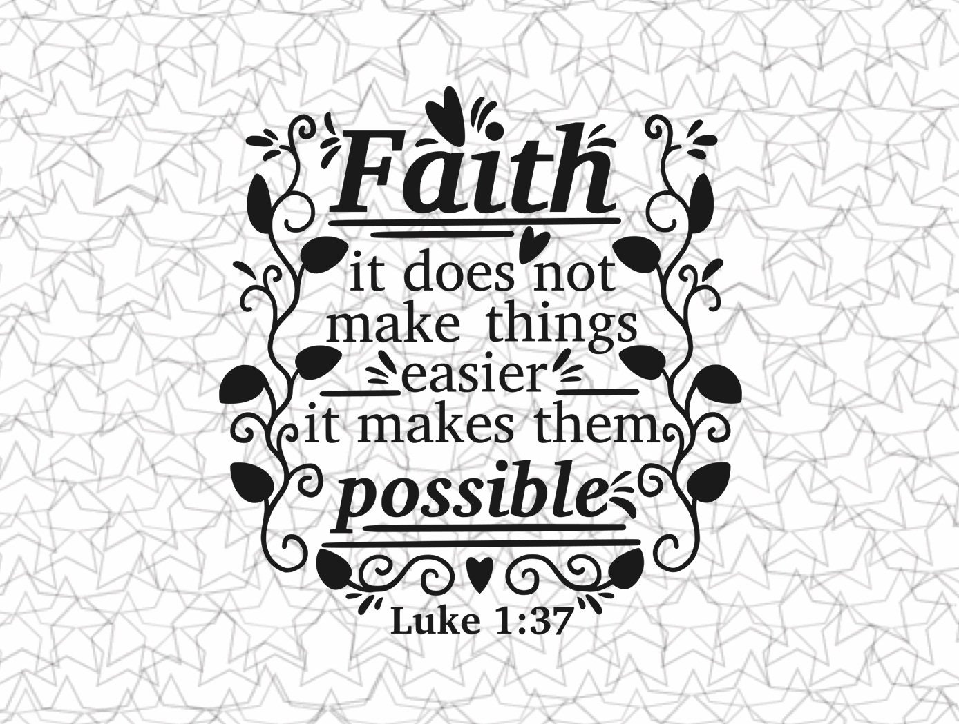 Faith Does Not Make Things Easy Luke 1 37 Leopard Leather Style NNRZ21 -  Godly Bible