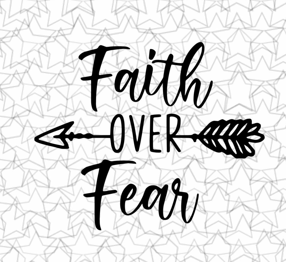 Faith Over Fear Wall Decal Vinyl Sticker Tattoo for Windows Etsy