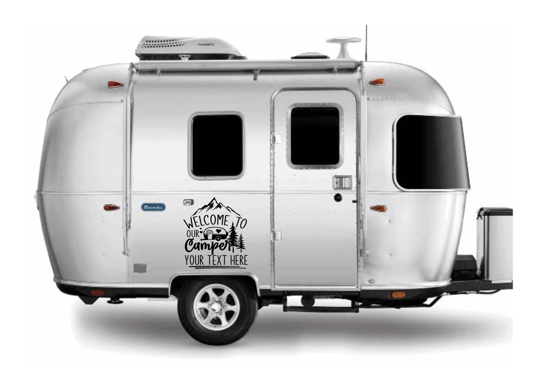 Welcome to Our Camper Custom Decal Vinyl Sticker Tattoo Loving Camping ...