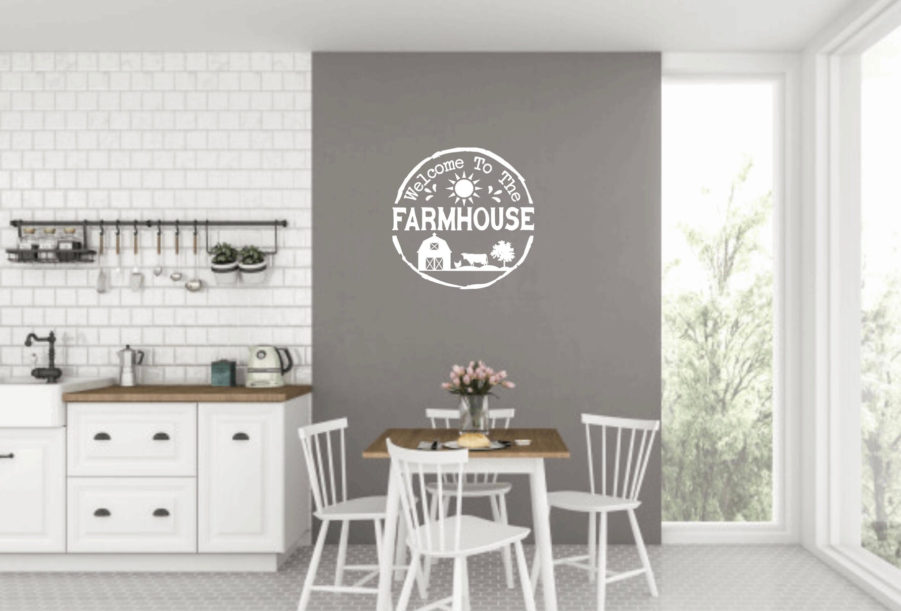 to the Farmhouse Kitchen Wall Decal Vinyl Sticker Etsy Australia