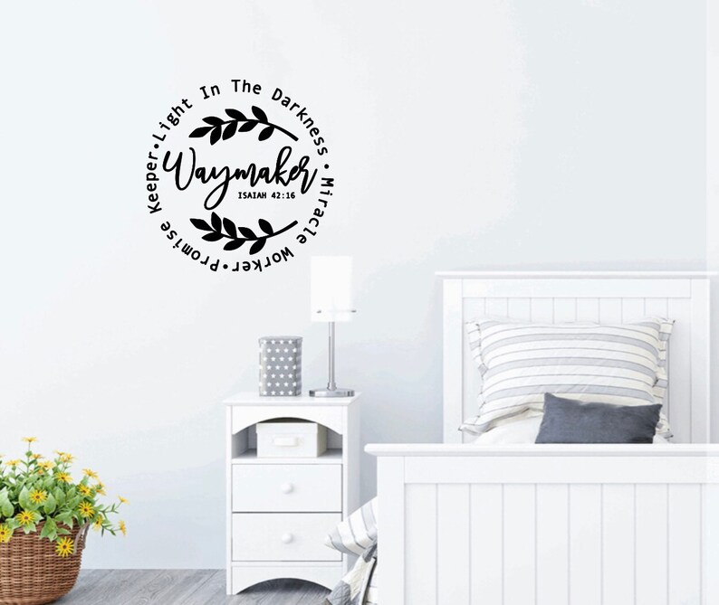 Isaiah 42:16 Waymaker Way Maker Christian Scripture Wall Decal Vinyl ...