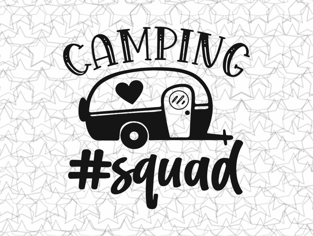 Camping Squad Decal Vinyl Sticker Tattoo Loving Camping for Camper RV ...