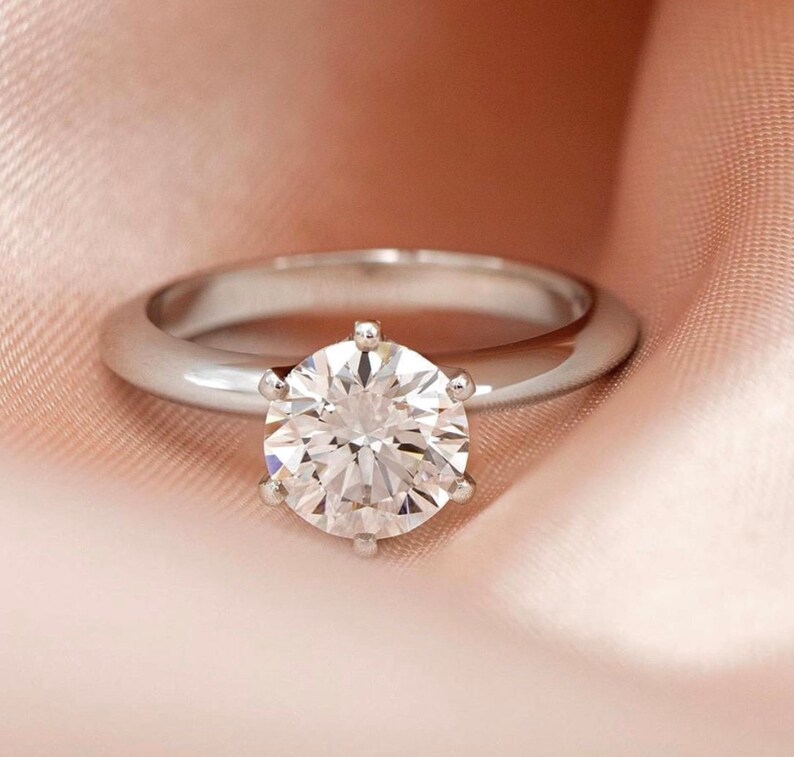 Wedding Accessories 925 Silver Silver Promise Ring Bridal Jewellery 2 Carat Solitaire Engagement Solitaire Ring Eternity Ring