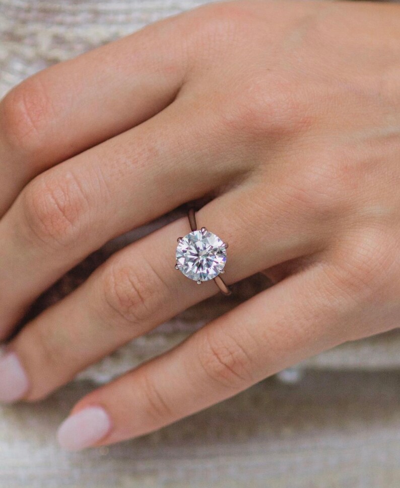 Wedding Accessories 925 Silver Silver Promise Ring Bridal Jewellery 2 Carat Solitaire Engagement Solitaire Ring Eternity Ring