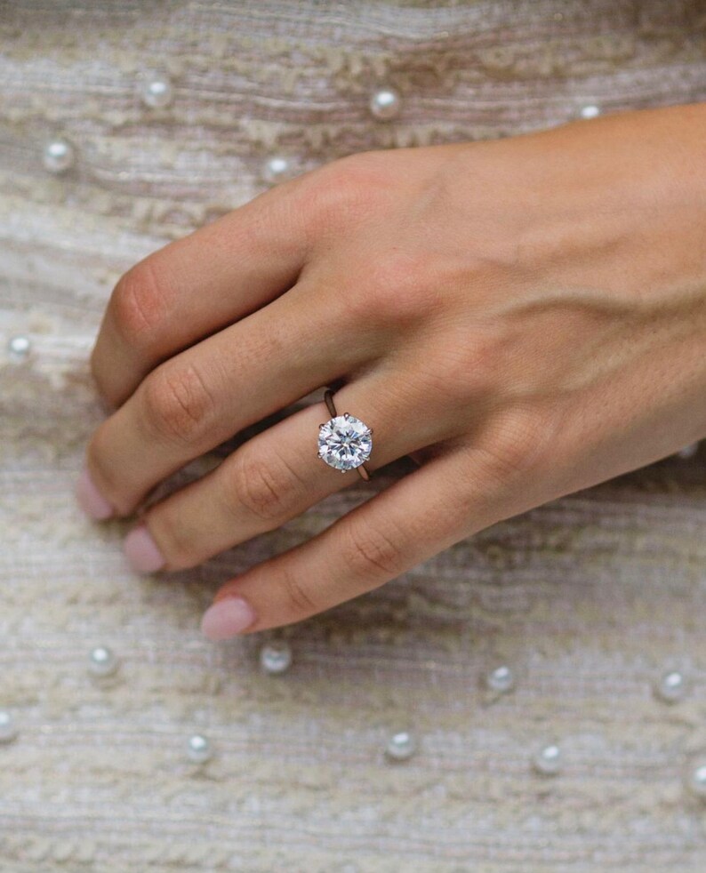 Wedding Accessories 925 Silver Silver Promise Ring Bridal Jewellery 2 Carat Solitaire Engagement Solitaire Ring Eternity Ring