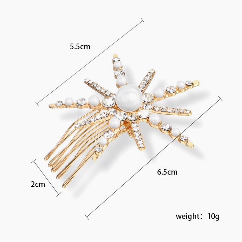 Wedding Hair Pin Crystal Hair Pin Star Hair Pin Bridal Hair Etsy UK