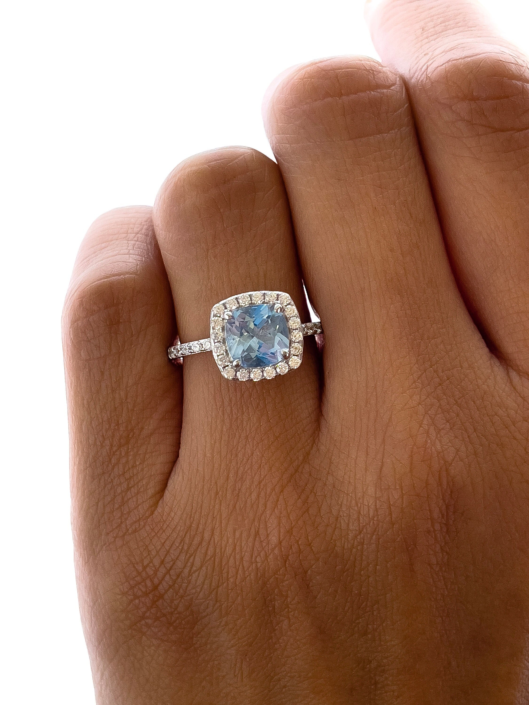 aquamarine promise ring