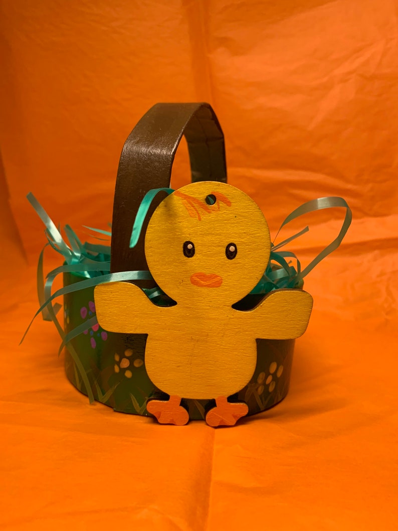 Hand painted Easter baskets
