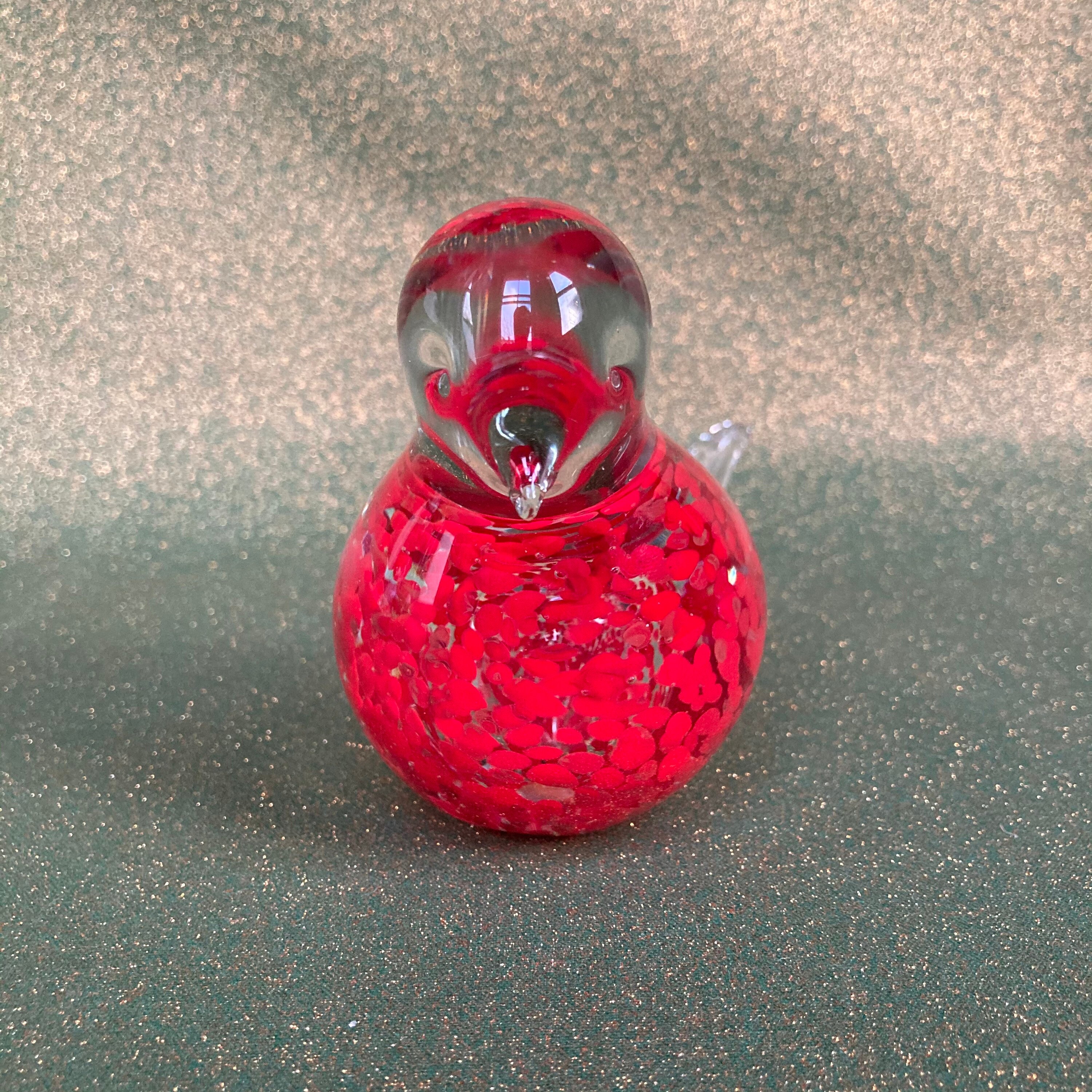 Hand Blown Glass Bird BIGGER VERSION Speckle Effect Figurine Etsy Canada