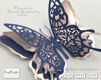 Download Butterfly Mandala Svg Etsy