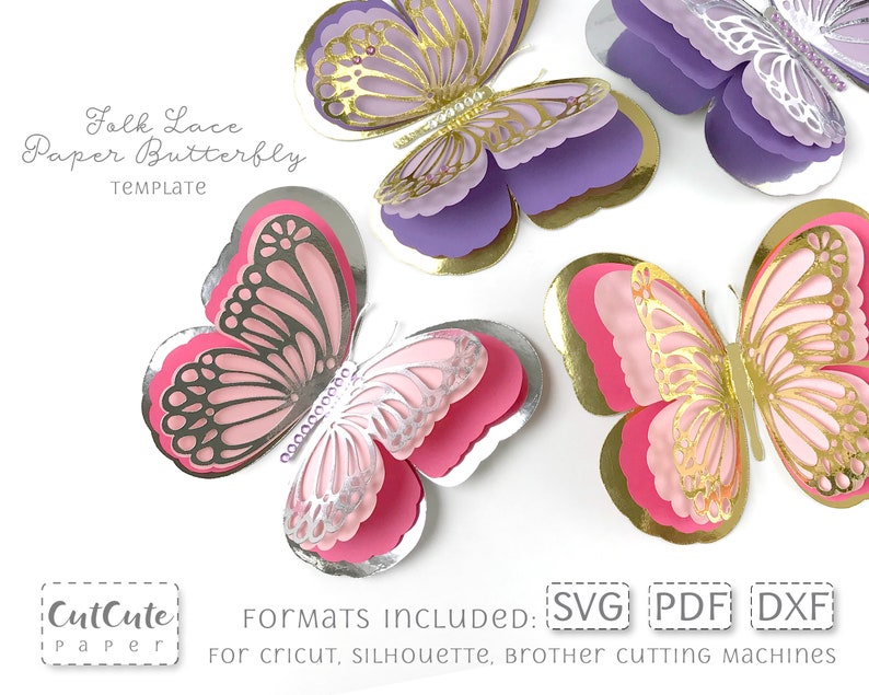 Download Butterfly SVG Gorgeous 3D Butterfly SVG Paper Butterfly | Etsy