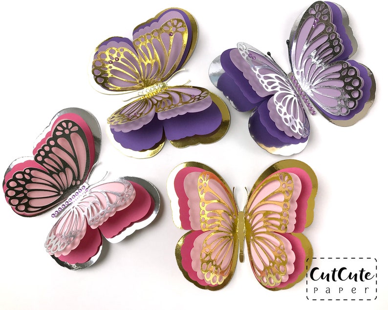 Download Butterfly SVG Gorgeous 3D Butterfly SVG Paper Butterfly | Etsy