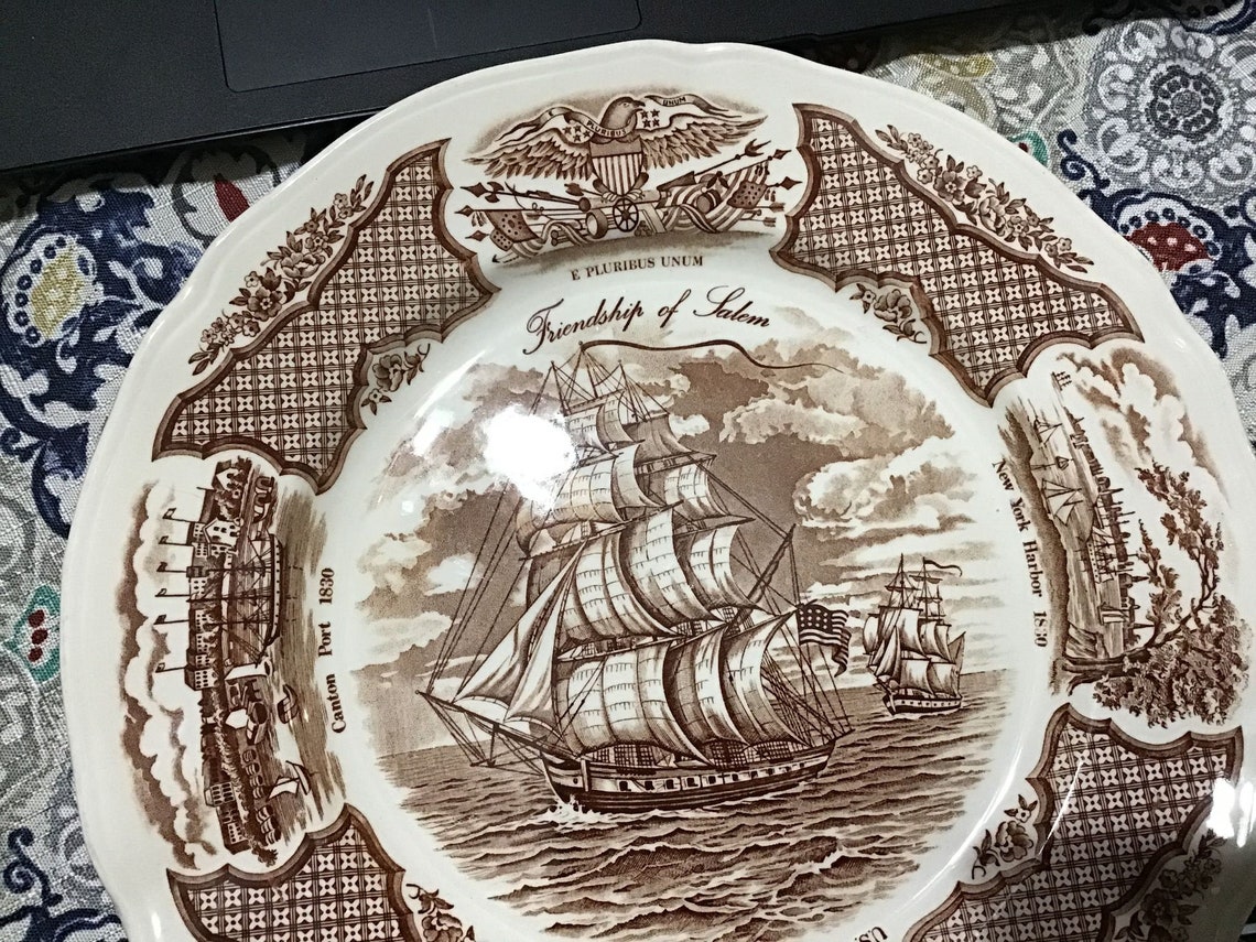 Fair Winds Friendship of Salem Plate Etsy