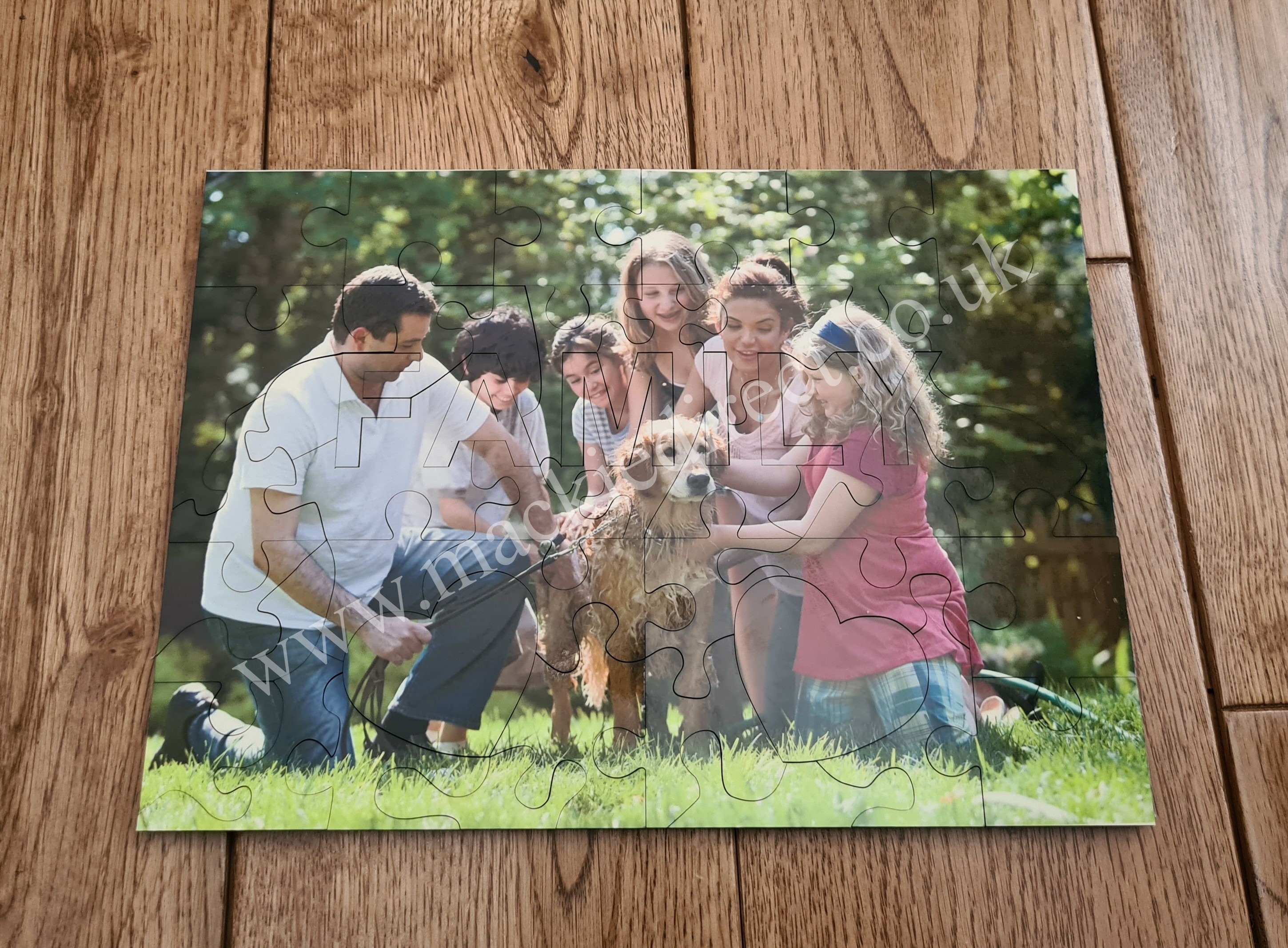Personalised FAMILY Wooden Jigsaw Puzzle Ideal Fathers Day Etsy