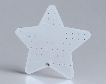 Star Shaped Acrylic Earring Stand, 3mm Cast Acrylic