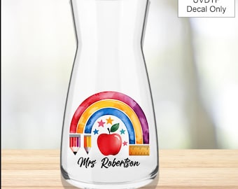 UVDTF Teacher, End of Term, Thank you gift, Decal, Stickers, Personalised