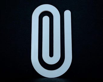 10 x Acrylic Large Paperclip , 3mm Cast Acrylic